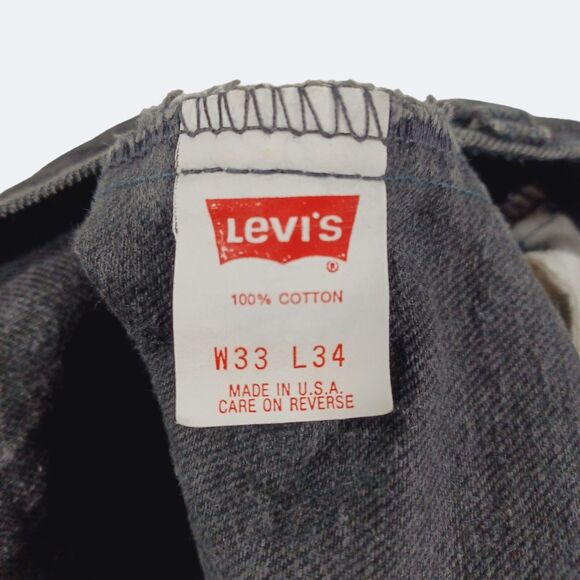 Vintage Levi's 550 Relaxed Fit Men's Red Tab Jeans Size 33x34 USA Made '92 - Picture 6 of 10